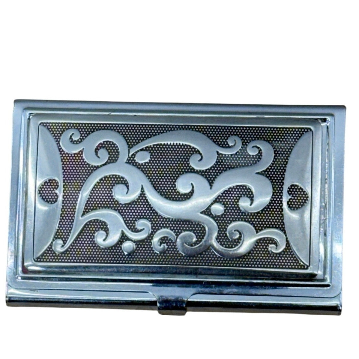 Brighton Business Card Holder Mirror Silver 2.5x3.5