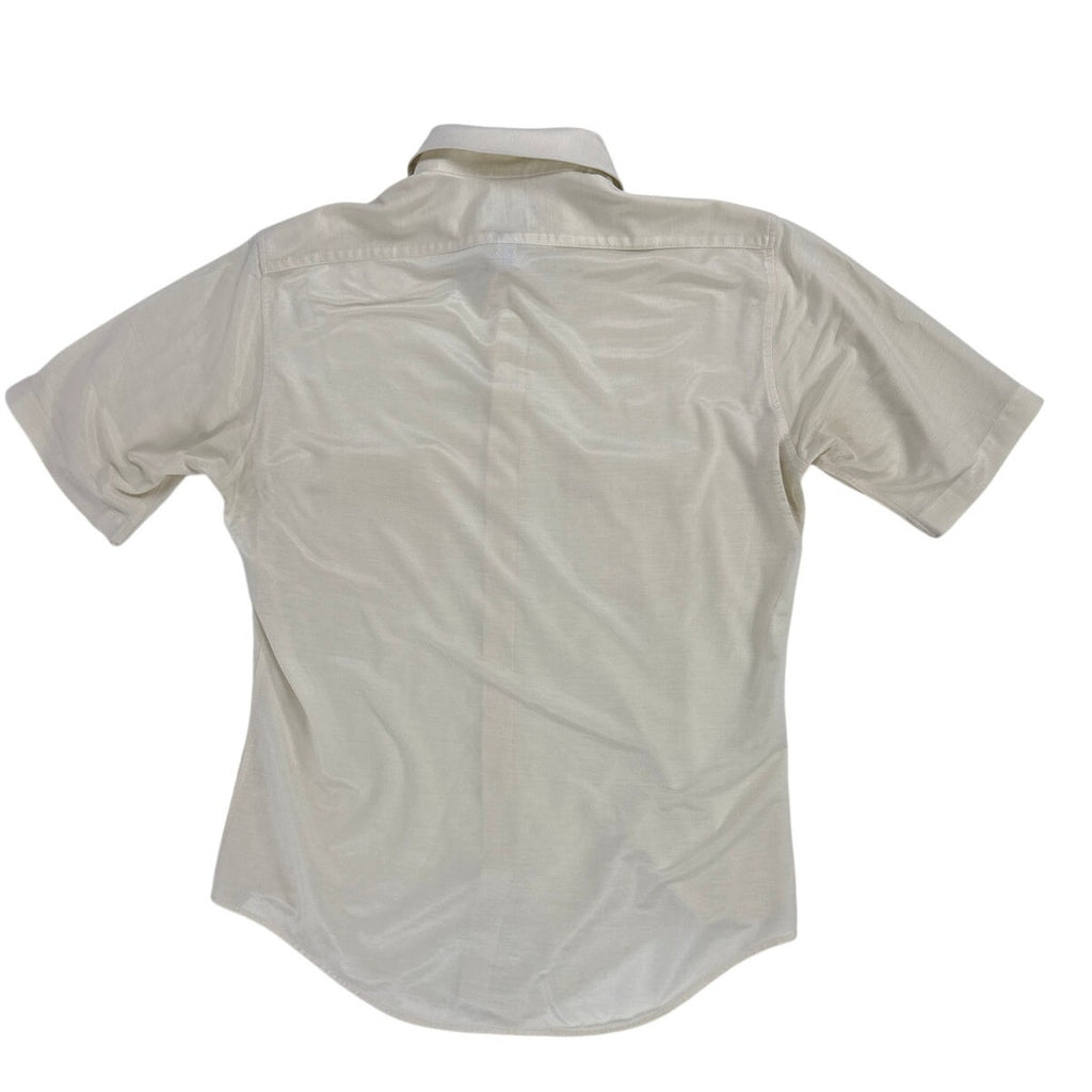 Vintage 80s Arrow Regis Beige Knit Two-Pocket Shirt Men’s Medium