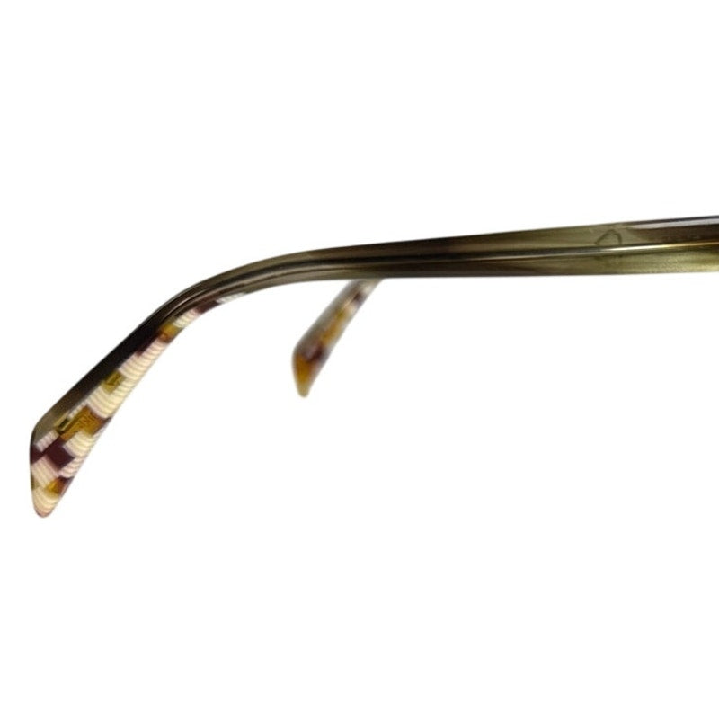 Mikli ML1260 C029 Olive Brown Rectangle Eyeglass Frames France 55-17-140