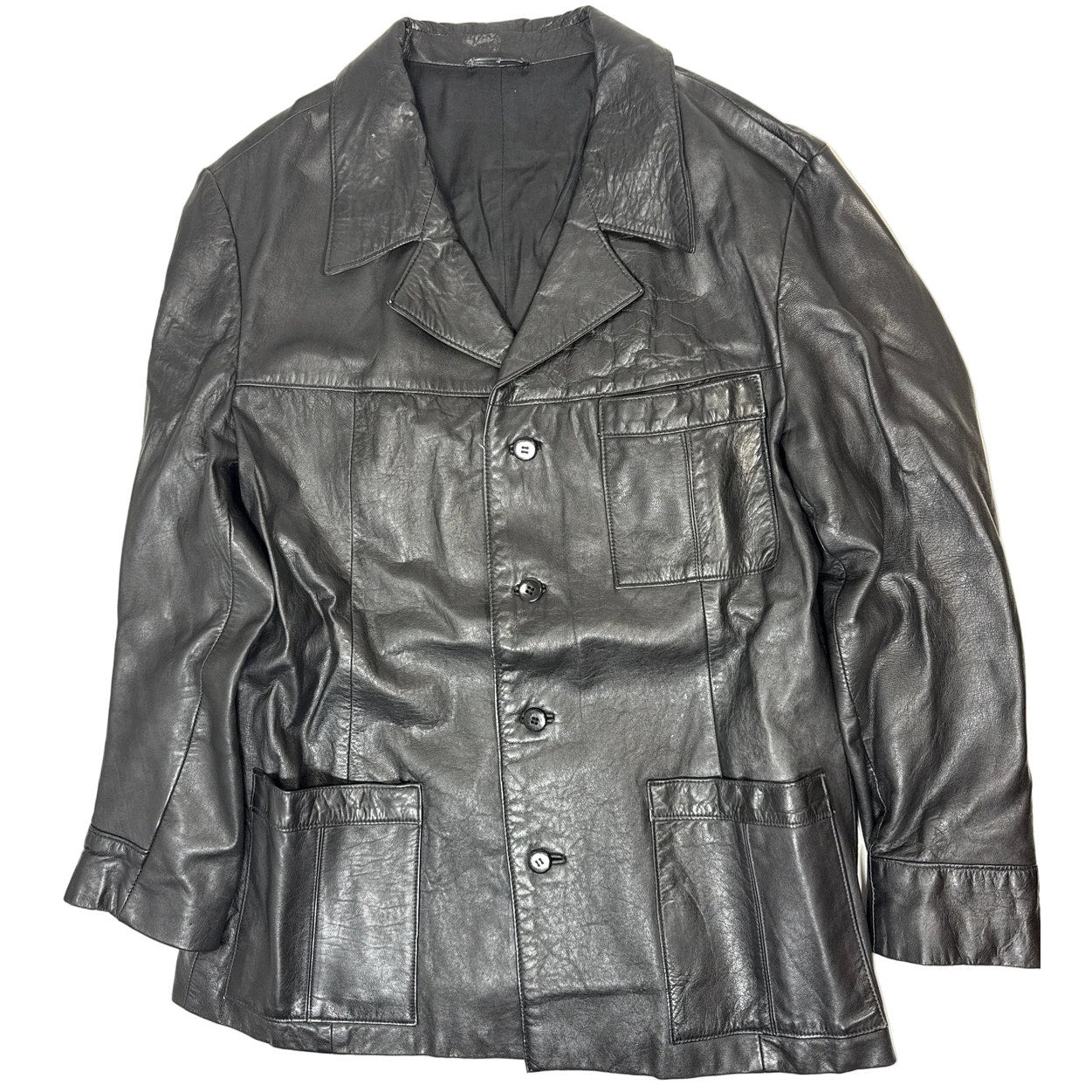 Men's 80s Genuine Leather Jacket