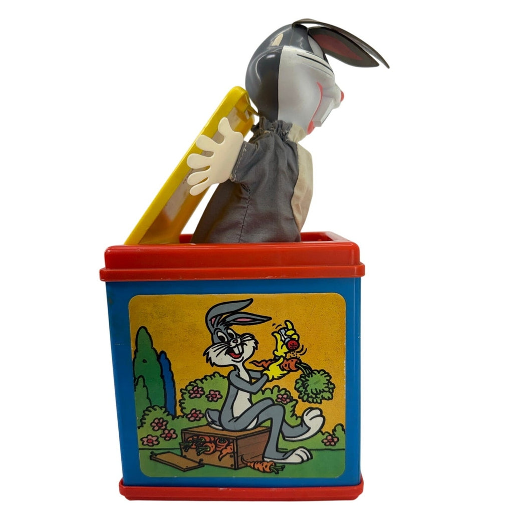 Vintage 1976 Mattel Bugs Bunny Music Box Jack in the Box Looney Tunes