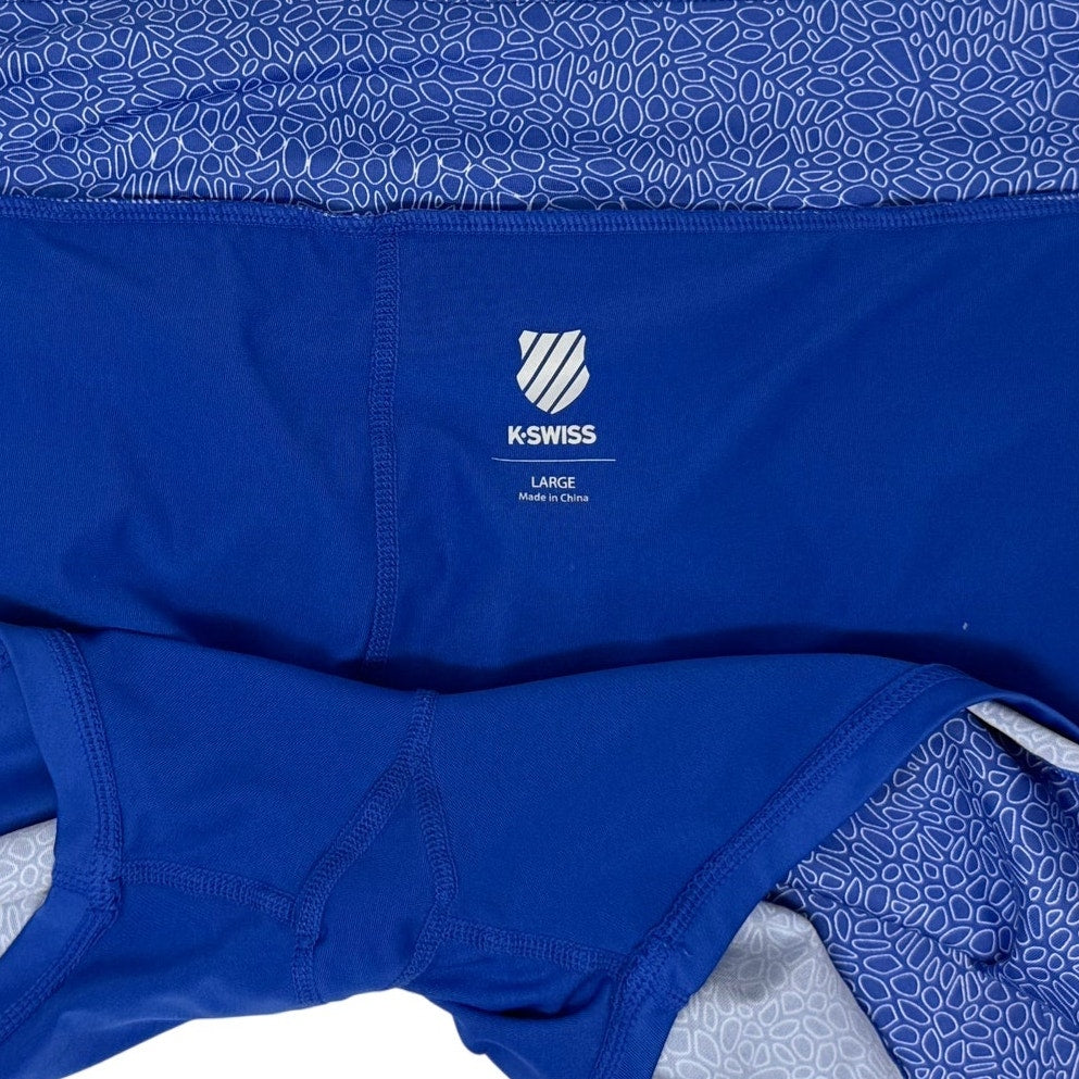 Vintage 2000s K-Swiss Tennis Golf Skirt Skort Built in Shorts Activewear Blue Women's Large