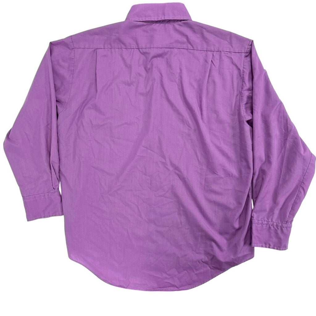 Vintage 70s Kmart Purple Point Collar Long Sleeve Disco Shirt Men’s L