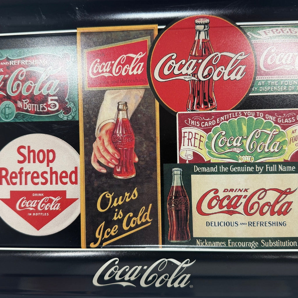 1995 Coca Cola Tin Serving Tray Vintage Soda Shop Advertising USA