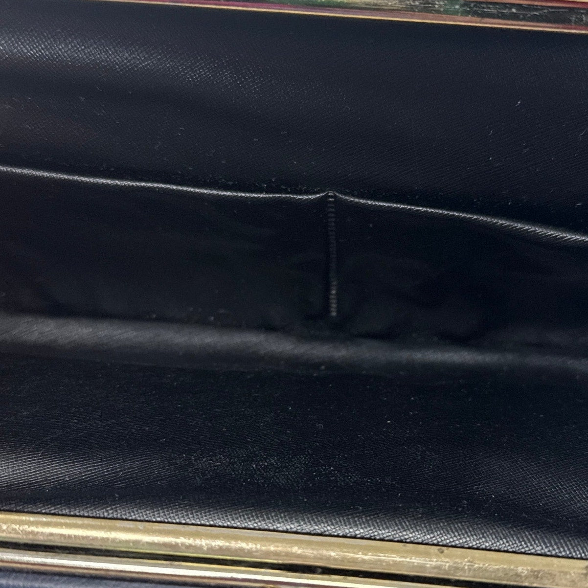 Vintage 80s Navy Blue Vinyl Clutch Purse with Attached Coin Pouches