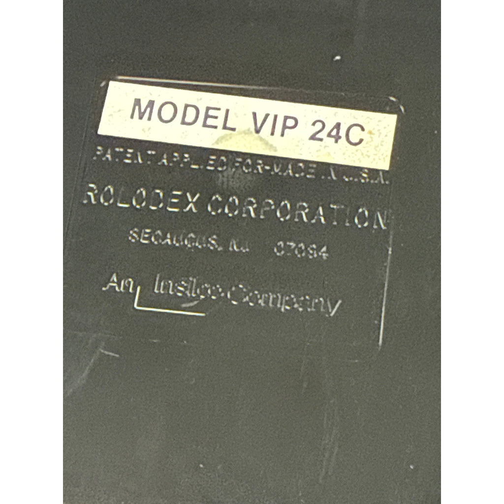Vintage 1980s Rolodex VIP 24C Smoky Cover Card File Organizer