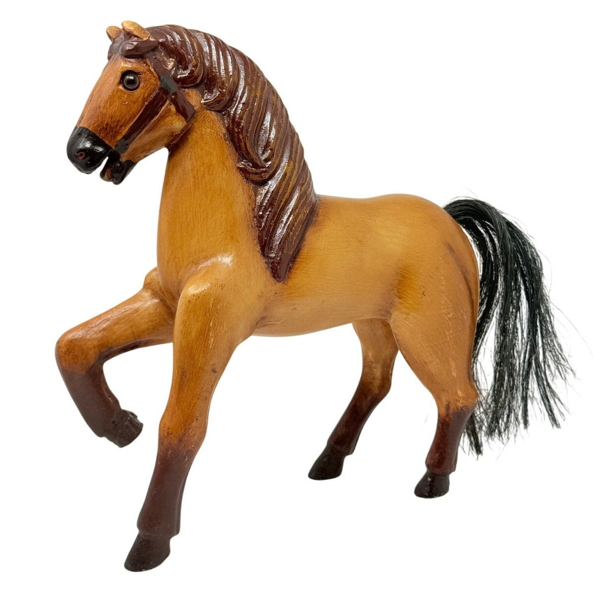 Home 70s Hand Carved Horse Figurine
