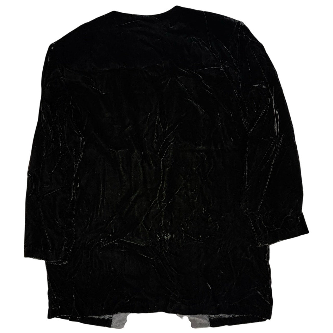 Vintage 1980s Fitting Image Avenue Black Velvet Skirt Suit Plus Size 18