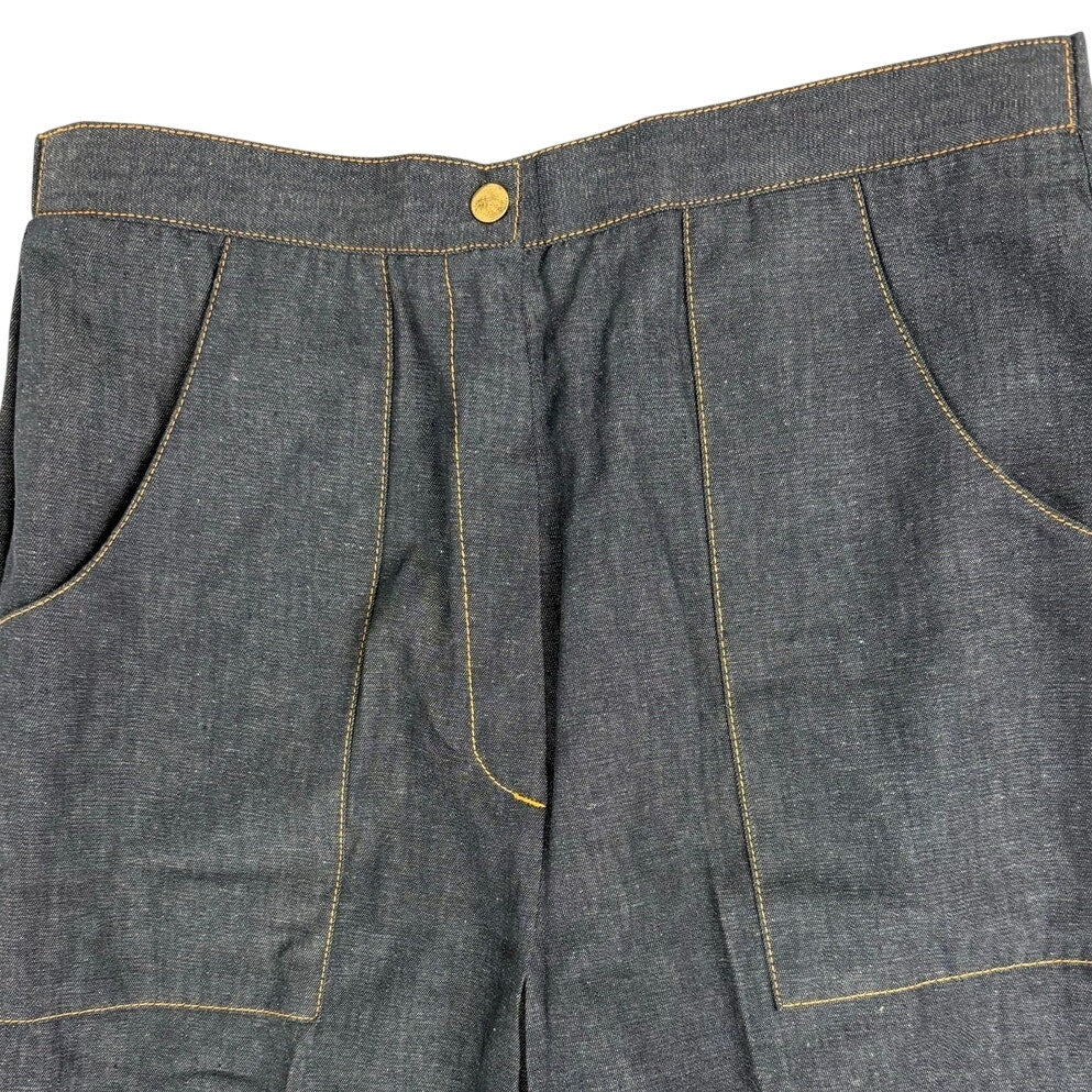 Vintage 1980s Donnkenny Navy Carpenter Pants Women's 28 Deadstock