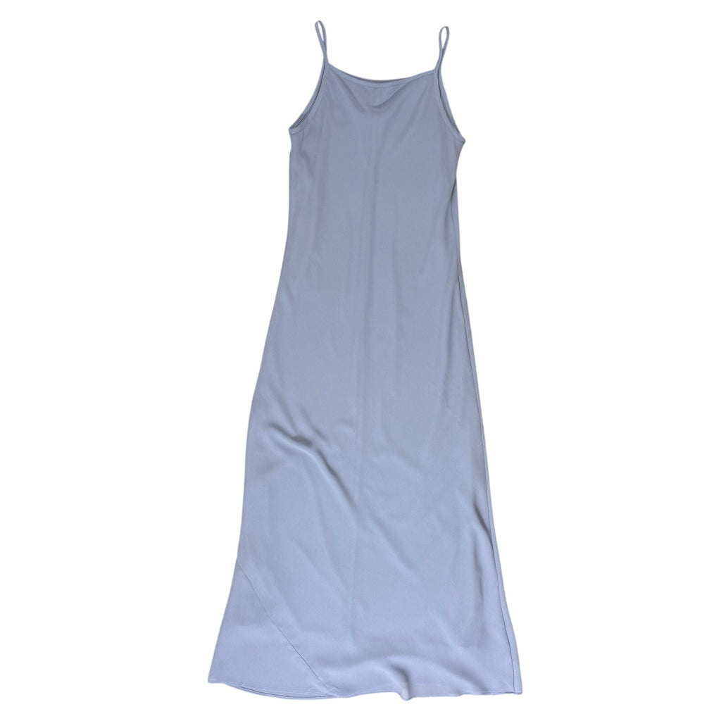Vintage 90s Alyn Paige Lavender Blue Slip Maxi Dress USA Women's 9/10