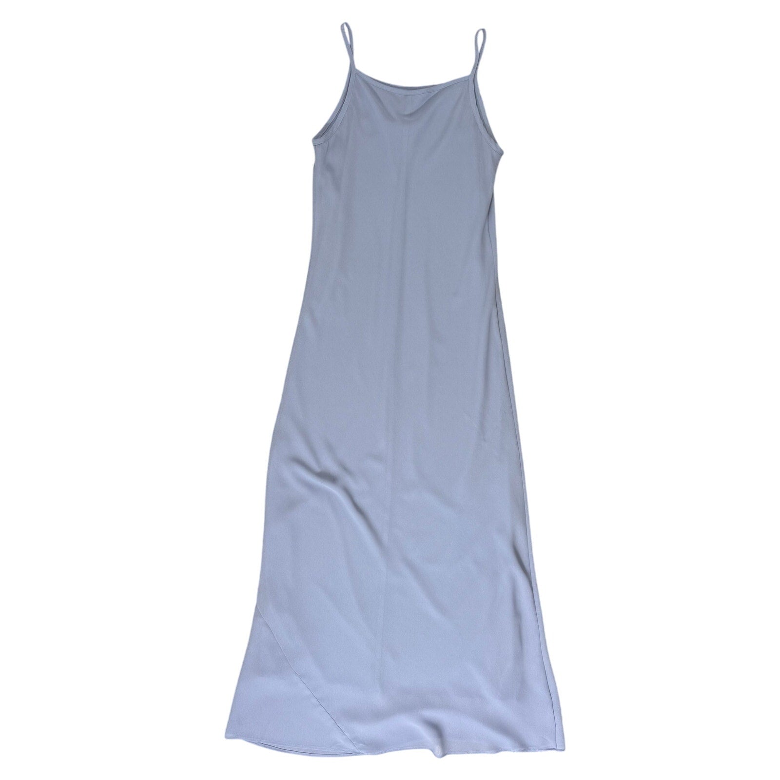 Vintage 90s Alyn Paige Lavender Blue Slip Maxi Dress USA Women's 9/10