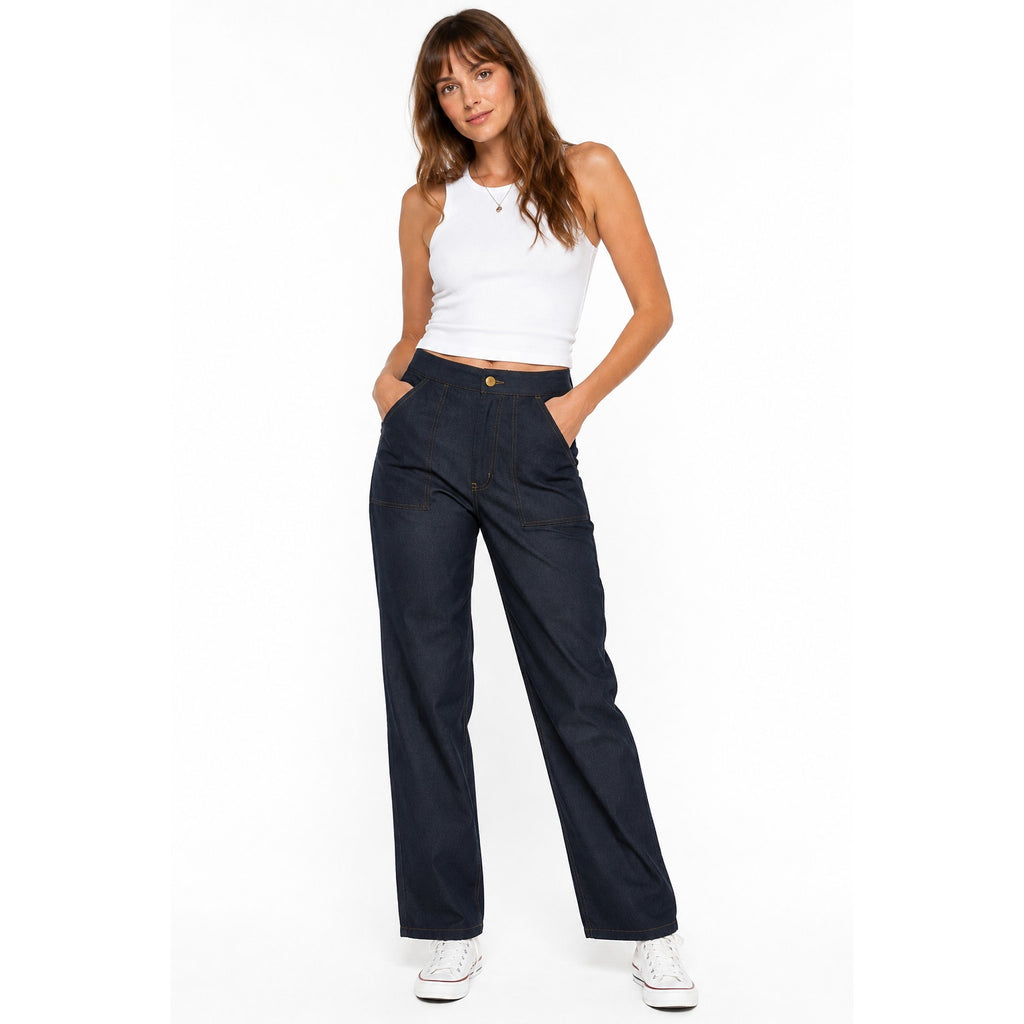 Vintage 1980s Donnkenny Navy Carpenter Pants Women's 28 Deadstock