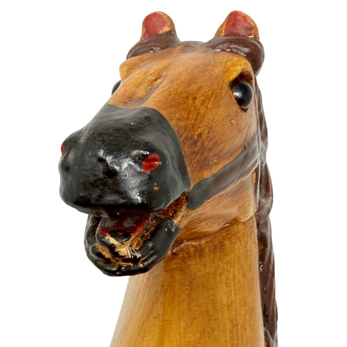 Home 70s Hand Carved Horse Figurine