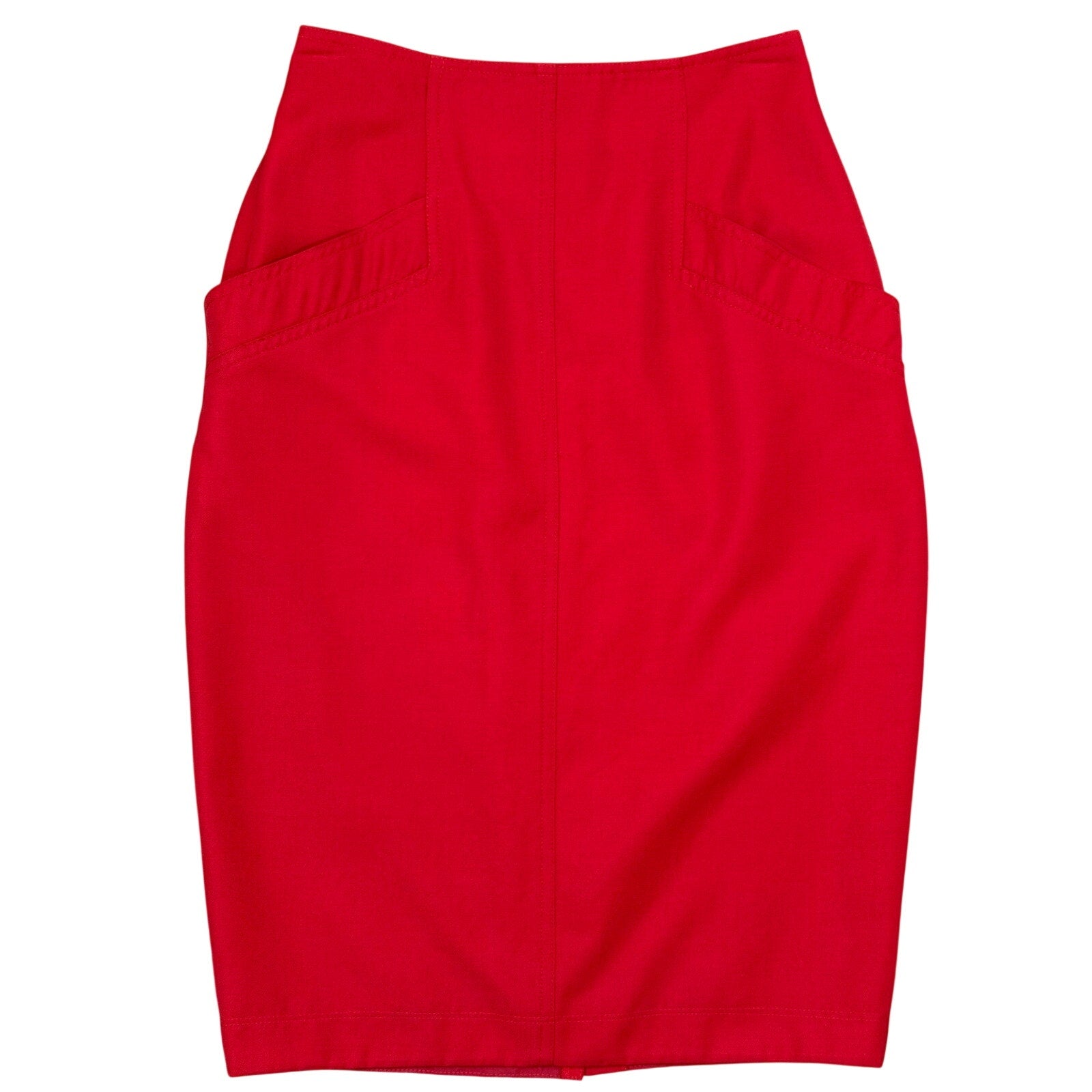 Womens 90s Red Pencil Skirt