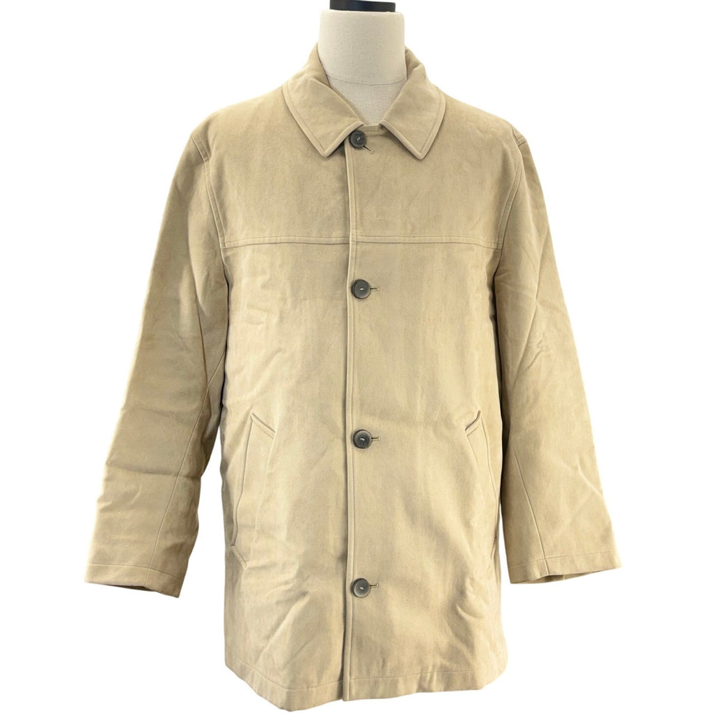 Barcelino San Francisco Tan Car Coat Men Large 42R Germany Cotton Zip Pockets