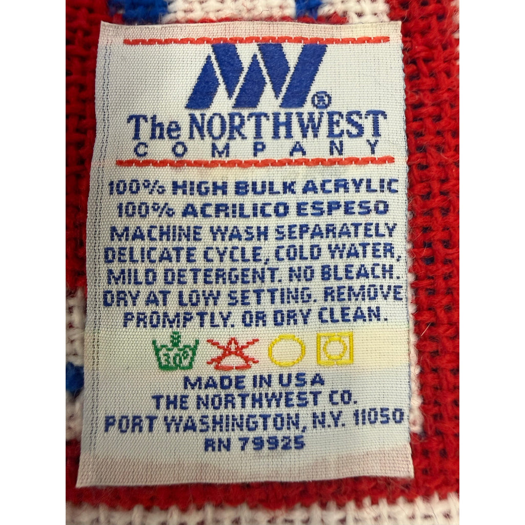 Vintage 90s NFL Shield Throw Blanket The Northwest Co USA Acrylic 59x46