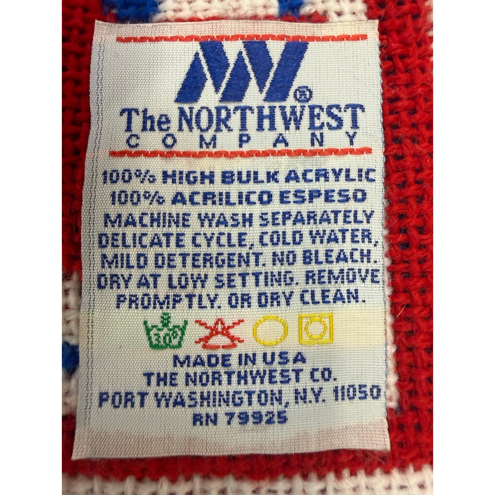 Vintage 90s NFL Shield Throw Blanket The Northwest Co USA Acrylic 59x46