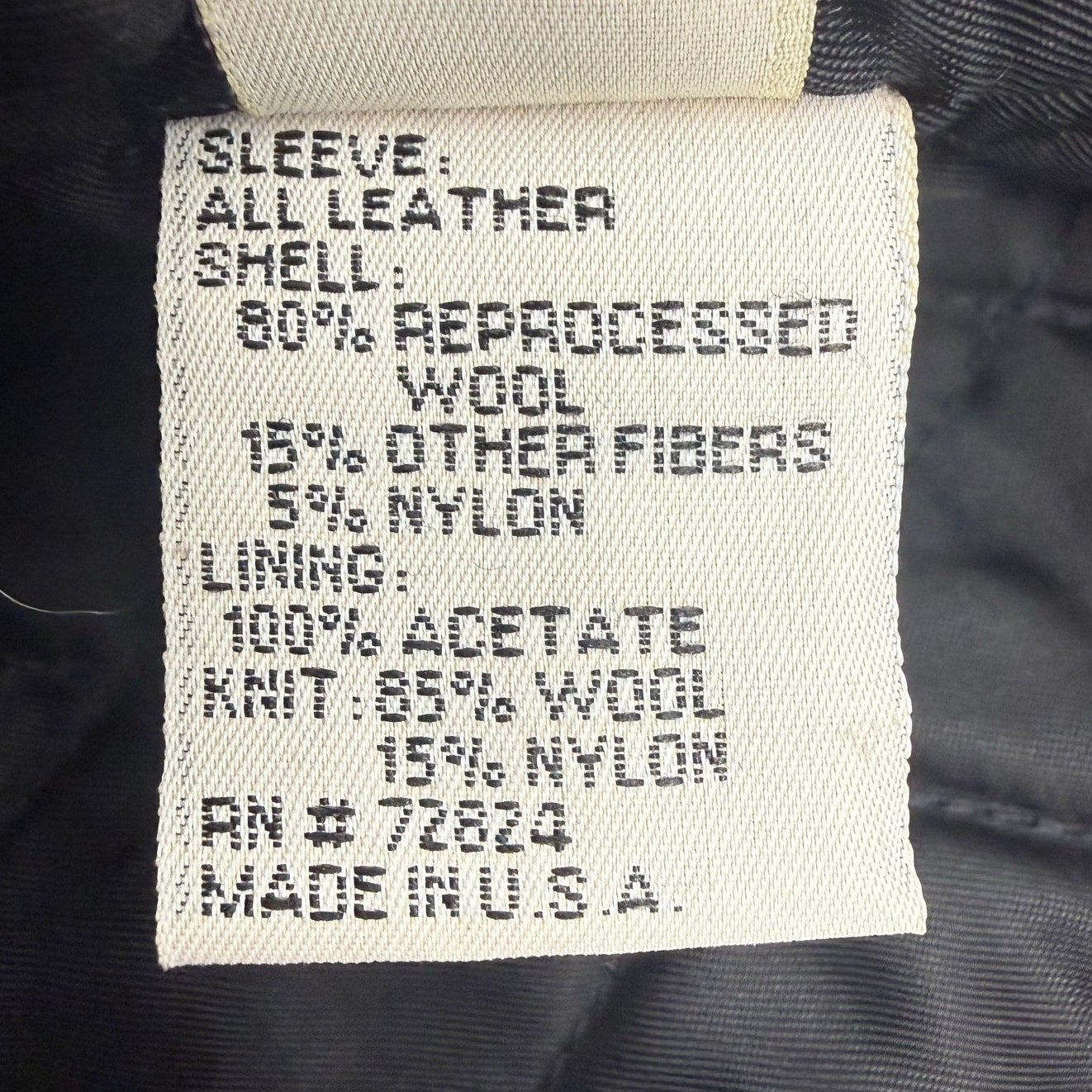 Vintage 80s Flying Leather Wool Bomber Jacket Men's XXL USA Flying P Supply