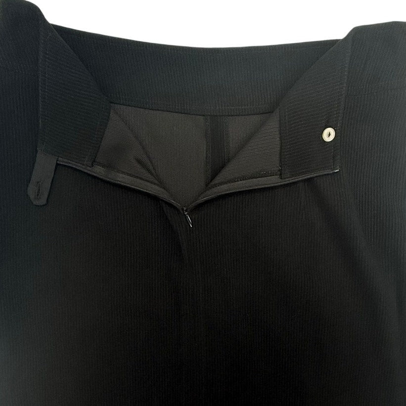 Vintage 90s Basics by Canvasbacks USA Black Skirt Women's 32 Waist Maxi Stretch