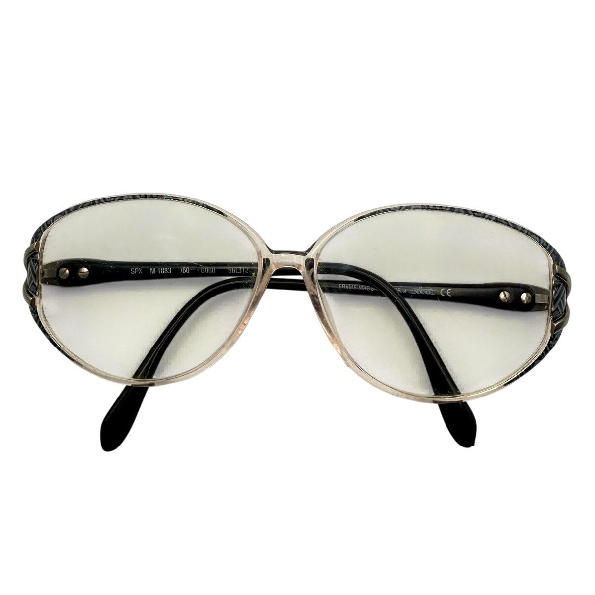 Vintage 90s Silhouette SPX M1883 6060 Austria Eyeglass Frames 56-12-135 Silver