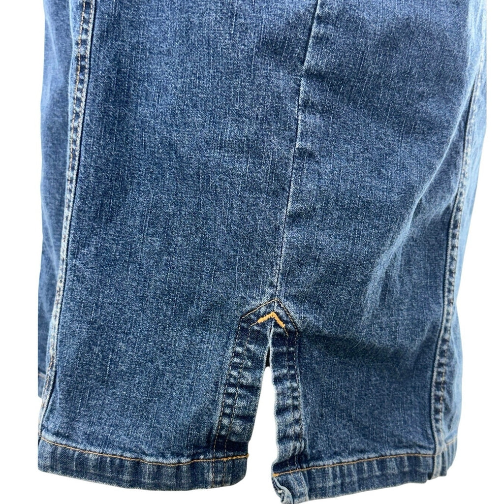 Jessie Jeans Denim Shirt Dress Button Front Tie Back Women's Medium