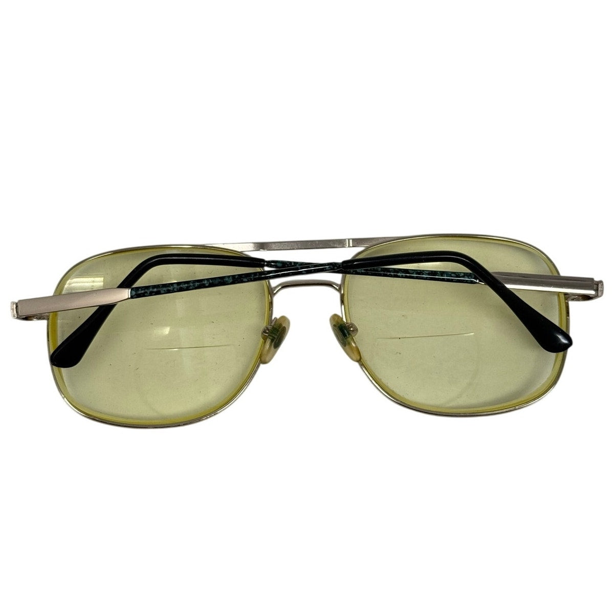 Vintage 90s Men's Frames Looking Glass 8019 Aviator Sunglasses Gold Gray 56-18 145