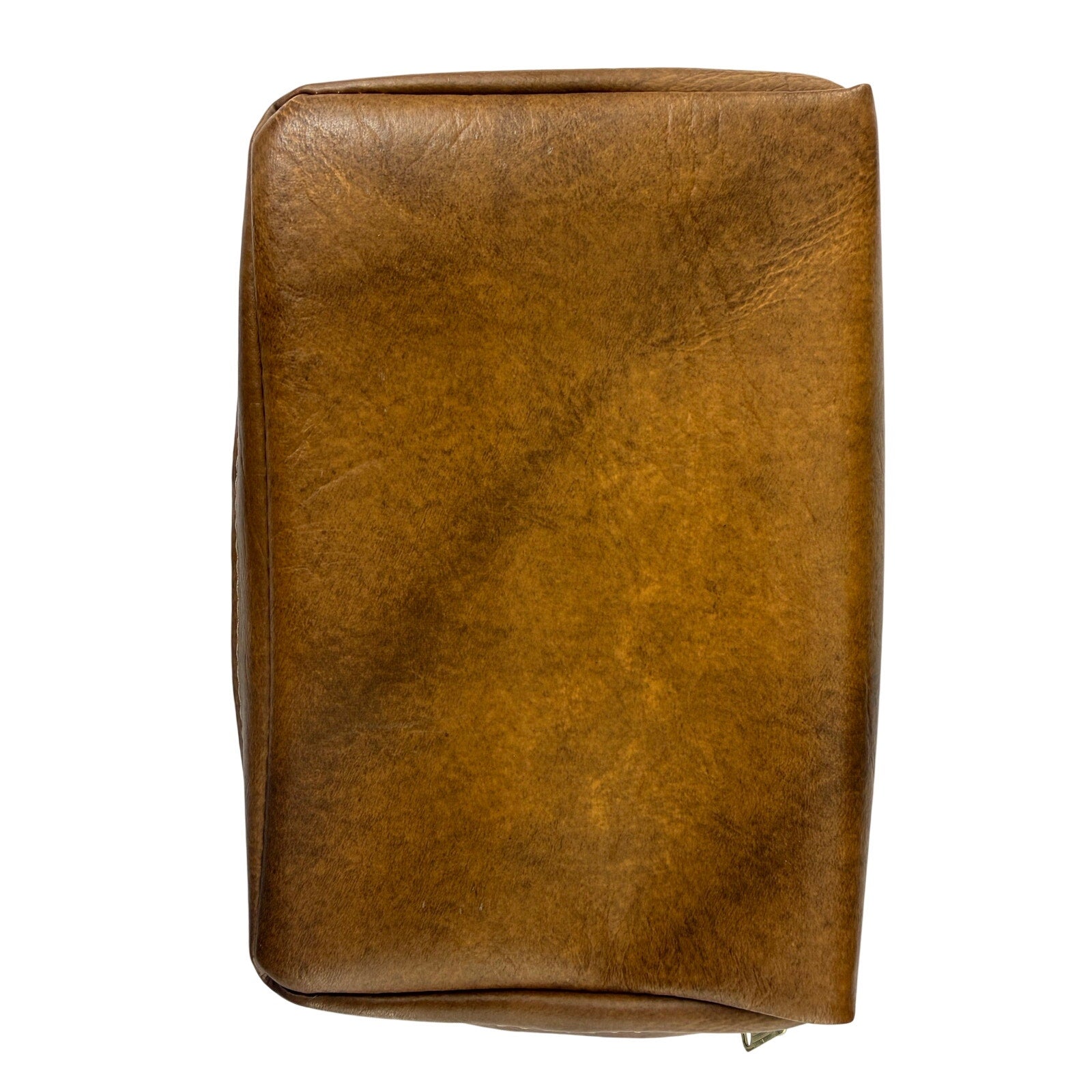 Vintage 1978 Gregg Leather Bible Cover Small Zipper Case Brown USA