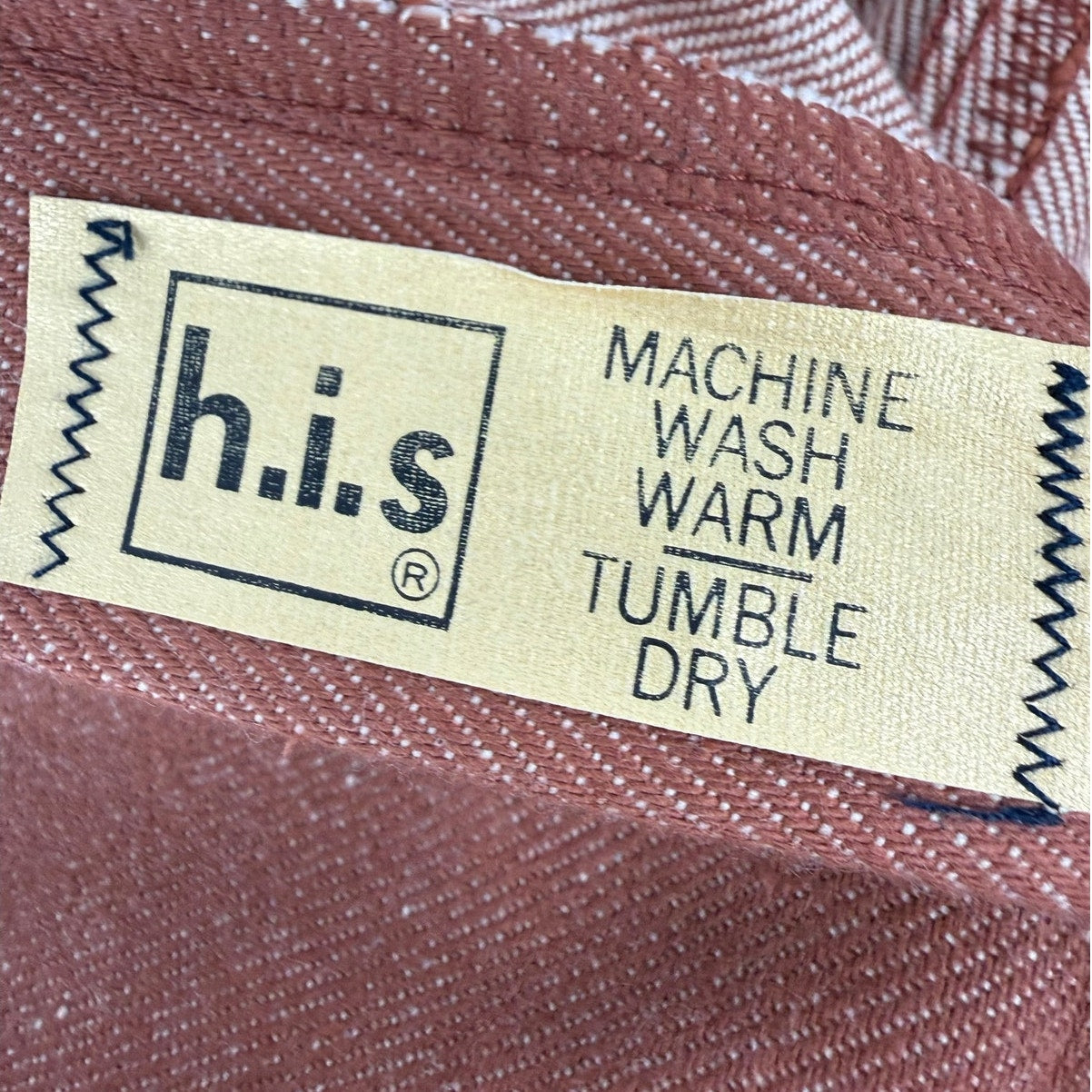 Vintage 80s Chic by H.I.S. Super Straight High Rise Brown Pants Women's 28x33