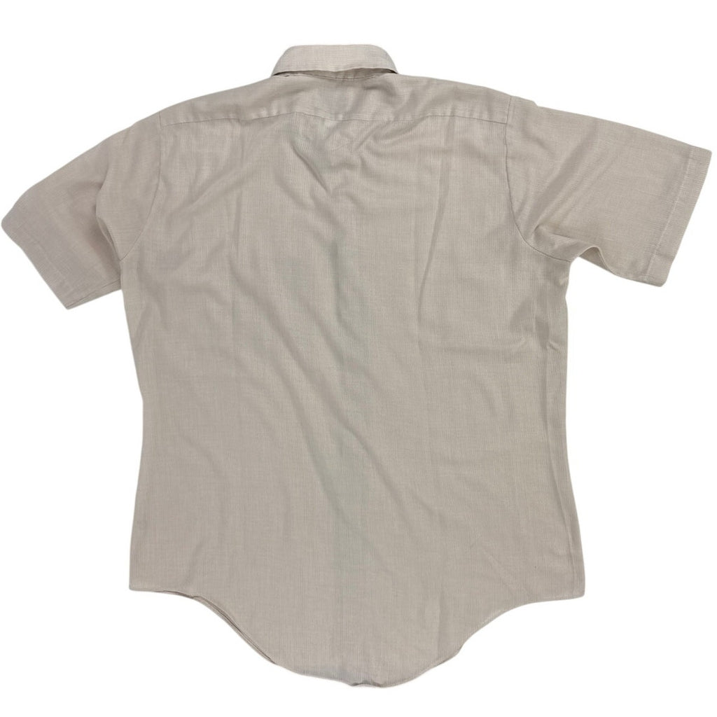 Vintage 70s Arrow Belmont Club Beige Textured Shirt Men’s Large
