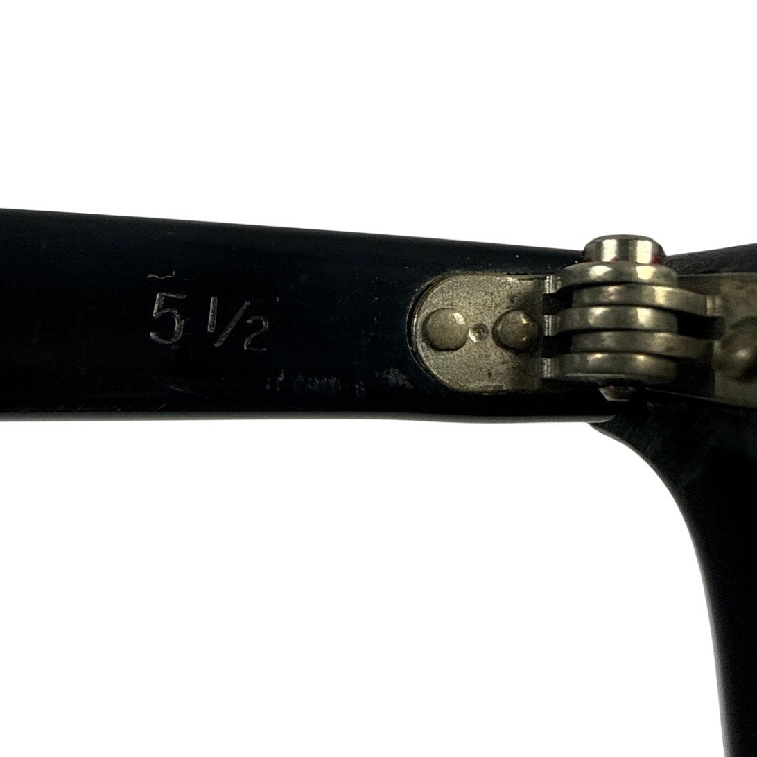 Vintage 50s 60s American Optical Black Horn Rim Eyeglass Frames 5 1/2