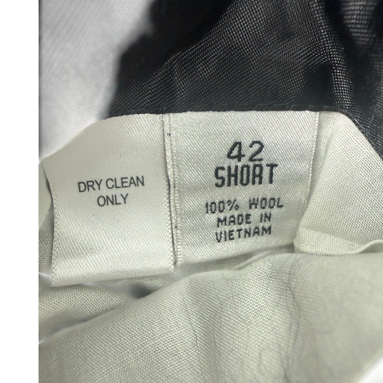 Versini Men's Charcoal Wool Blazer 42 Short 3 Button Suit Jacket