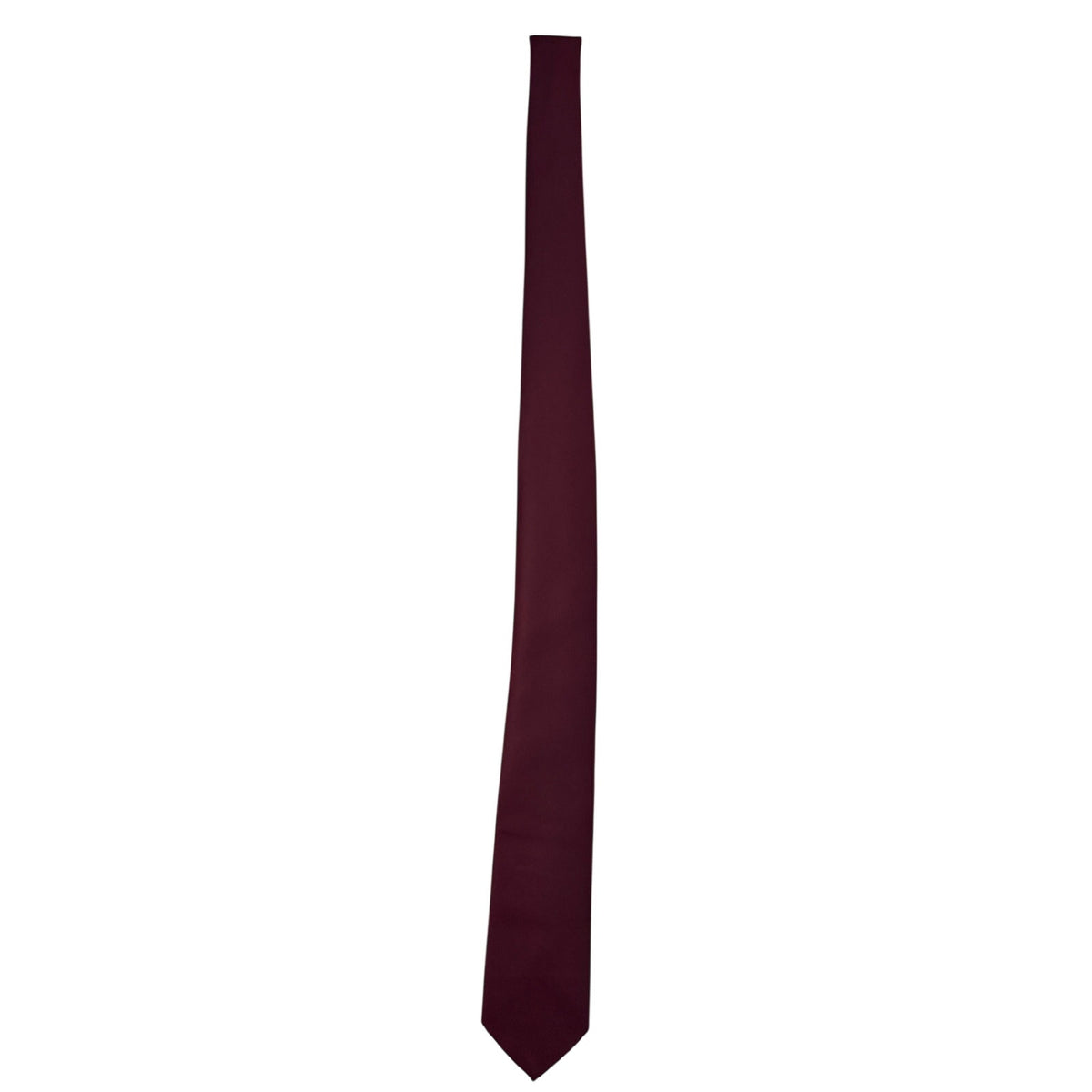 Vintage 80s Cavalier Men’s Wine Red Burgundy Polyester Necktie 58”