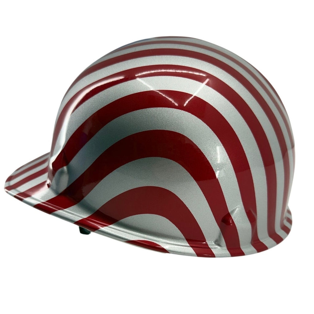 Vintage Jackson USA Flag Hard Hat Head-Hugger Adjustable Patriotic Safety Helmet