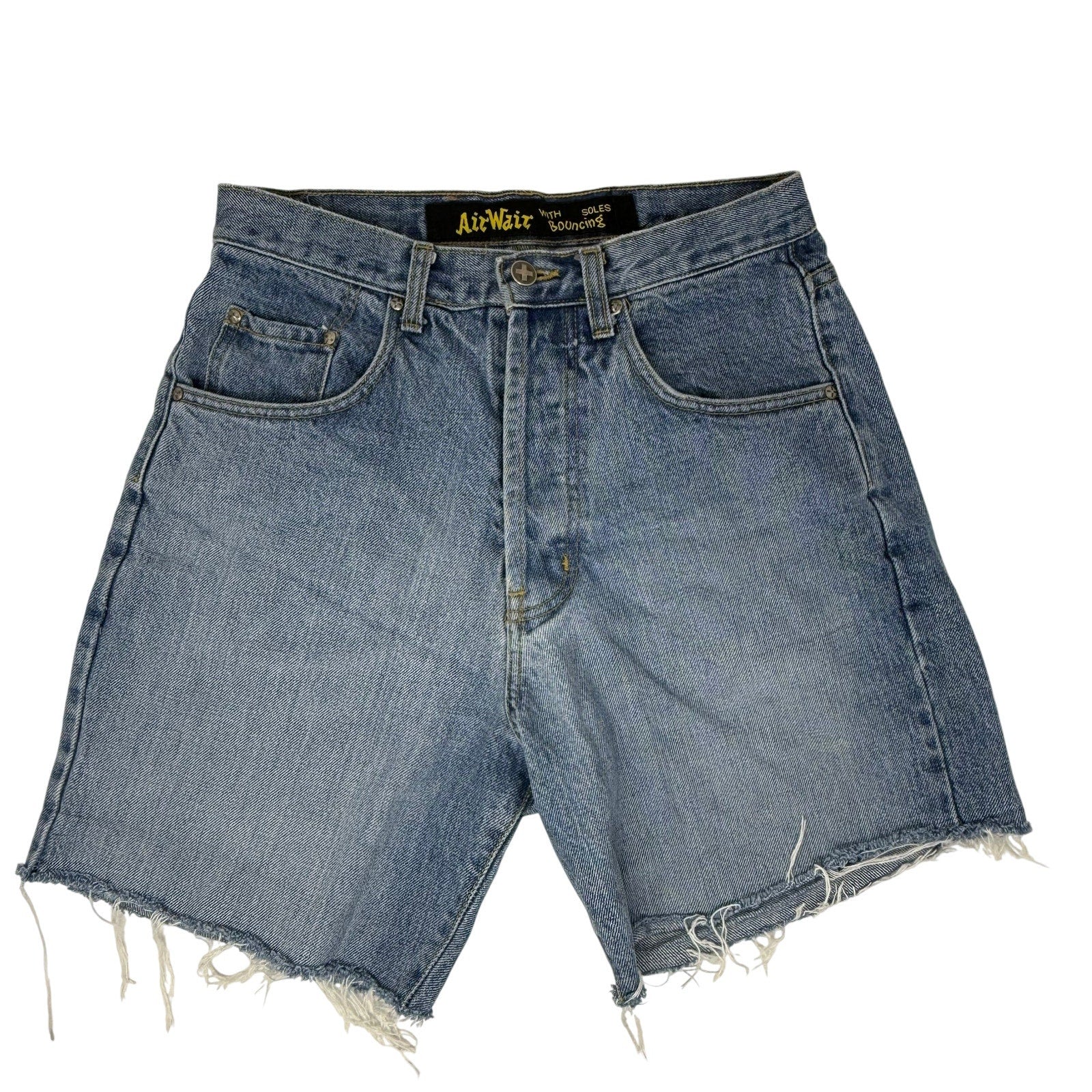 Vintage 90s Women's 27" Cut off Shorts Distressed Hem Dr. Martens Loose Fit USA