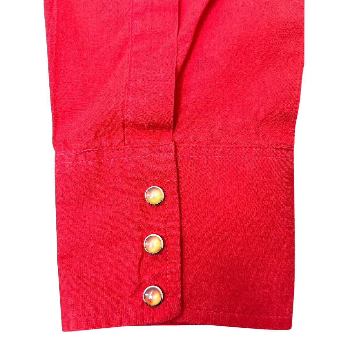 Vintage 80s Men’s 17-36 XL Wrangler Red Snap Western Shirt