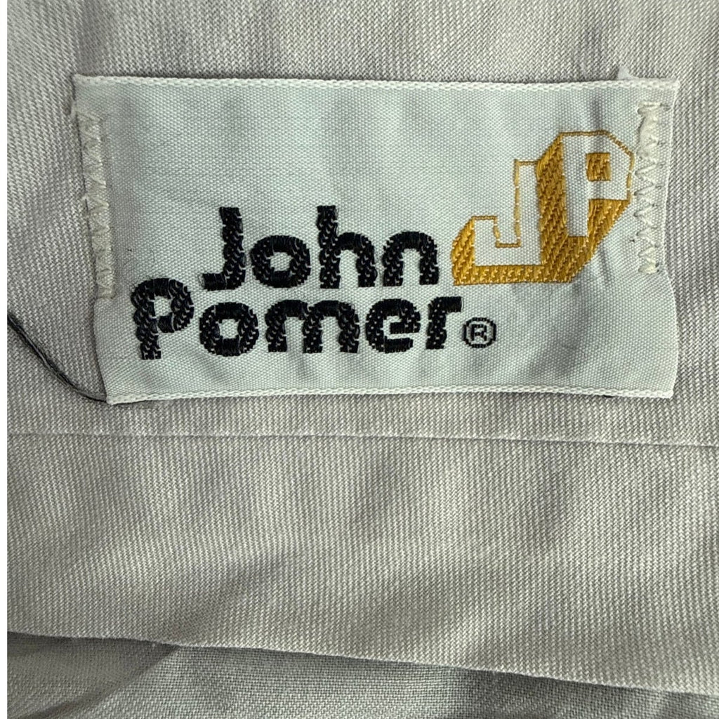 Vintage 70s John Pomer Sky Blue Polyester Leisure Suit Men’s 42 Jacket 33" Waist