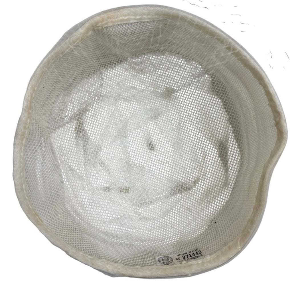 Vintage 1960s White Pillbox Hat Veil Union Label Wedding Formal