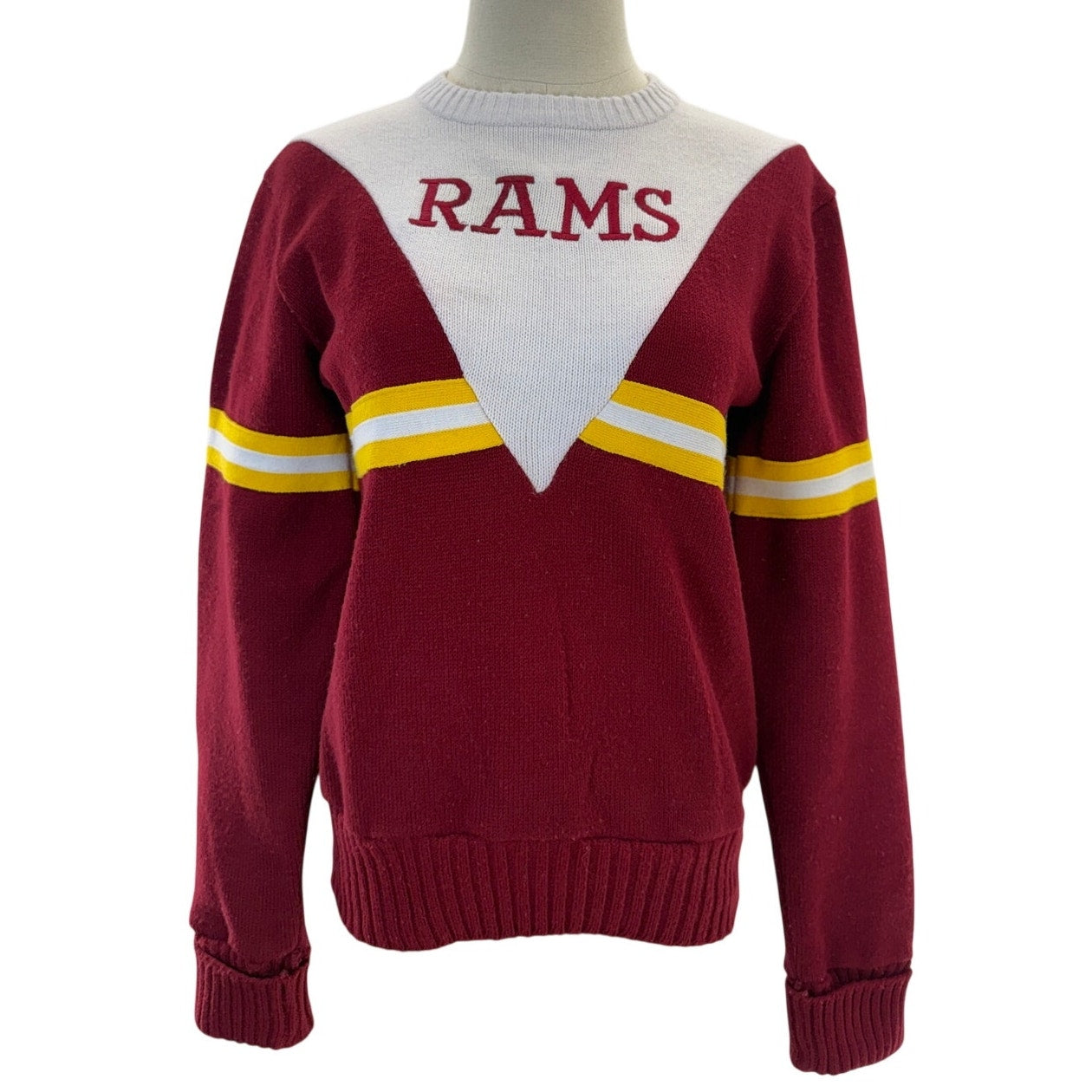 Vintage 60s Dehen Rams Cheerleading Sweater Women's M Portland Oregon USA