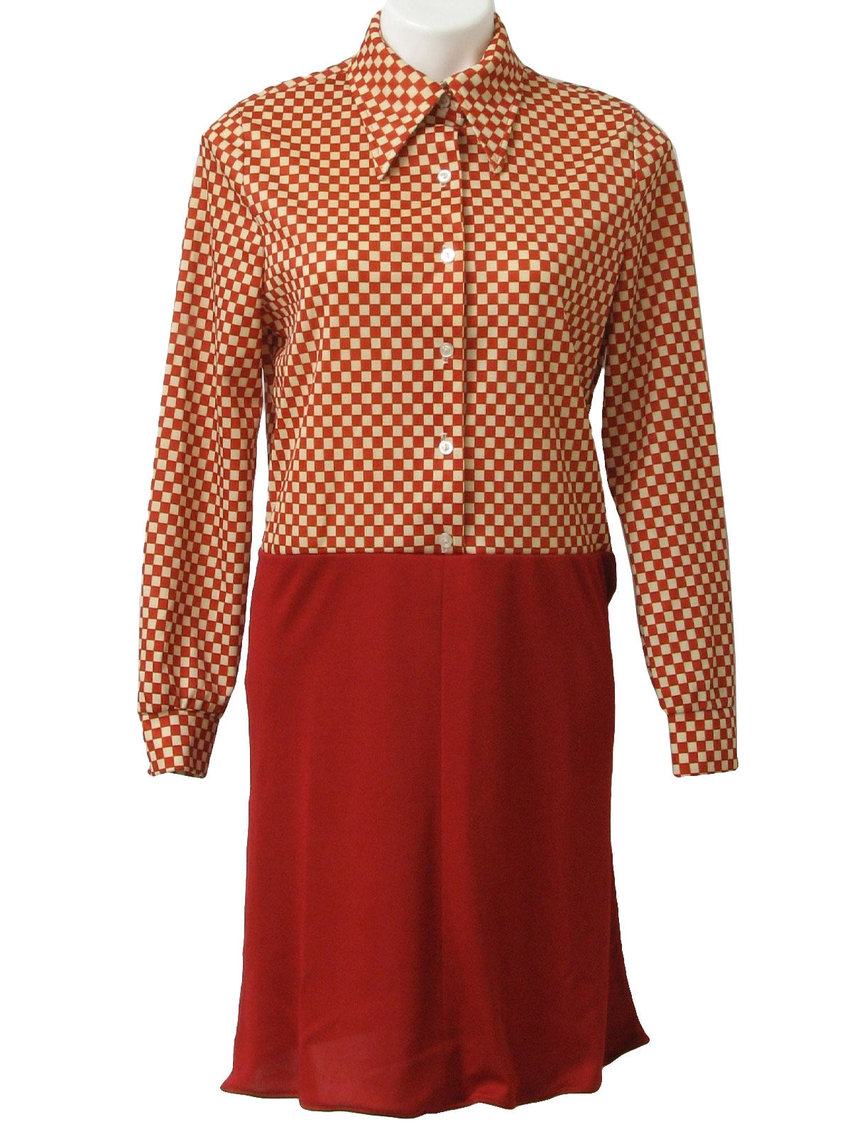 Womens Mod Knit A-Line Dress