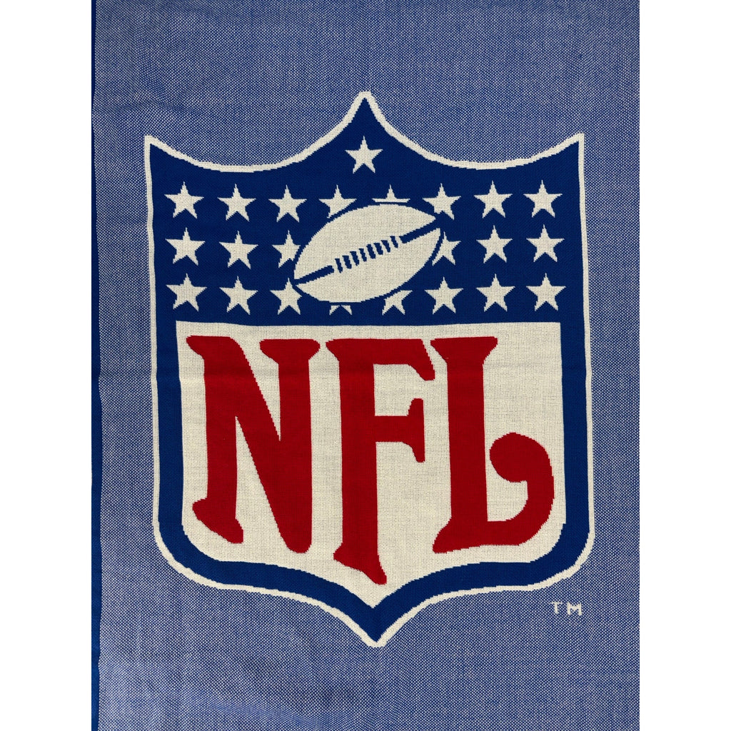 Vintage 90s NFL Shield Throw Blanket The Northwest Co USA Acrylic 59x46