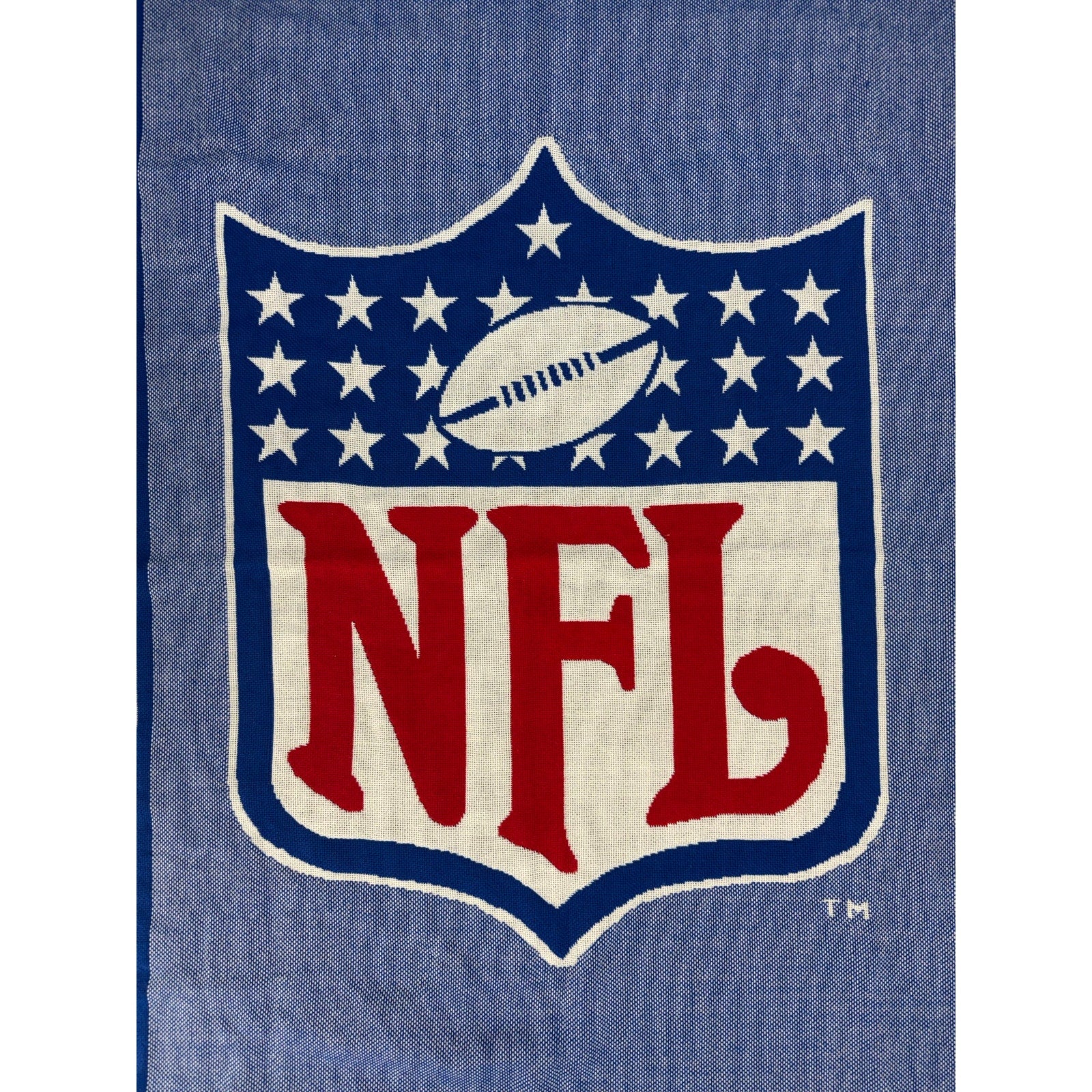 Vintage 90s NFL Shield Throw Blanket The Northwest Co USA Acrylic 59x46