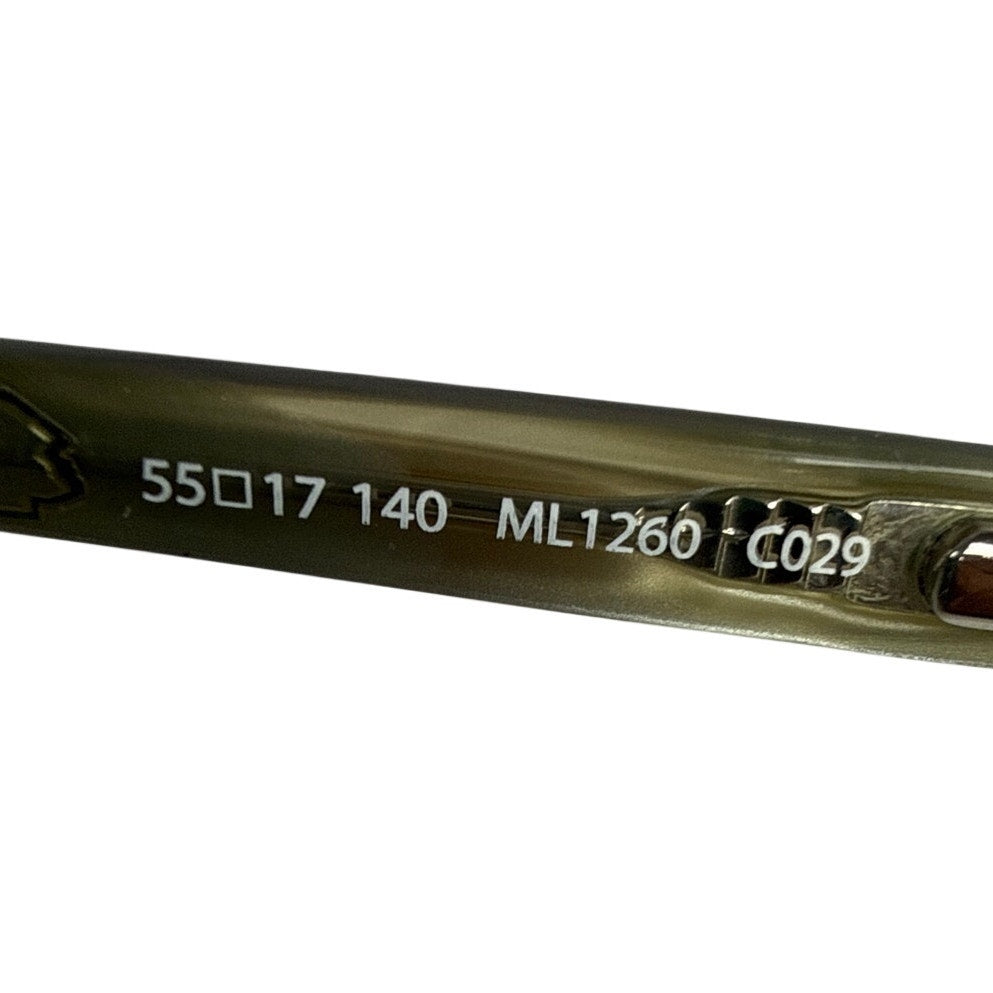 Mikli ML1260 C029 Olive Brown Rectangle Eyeglass Frames France 55-17-140