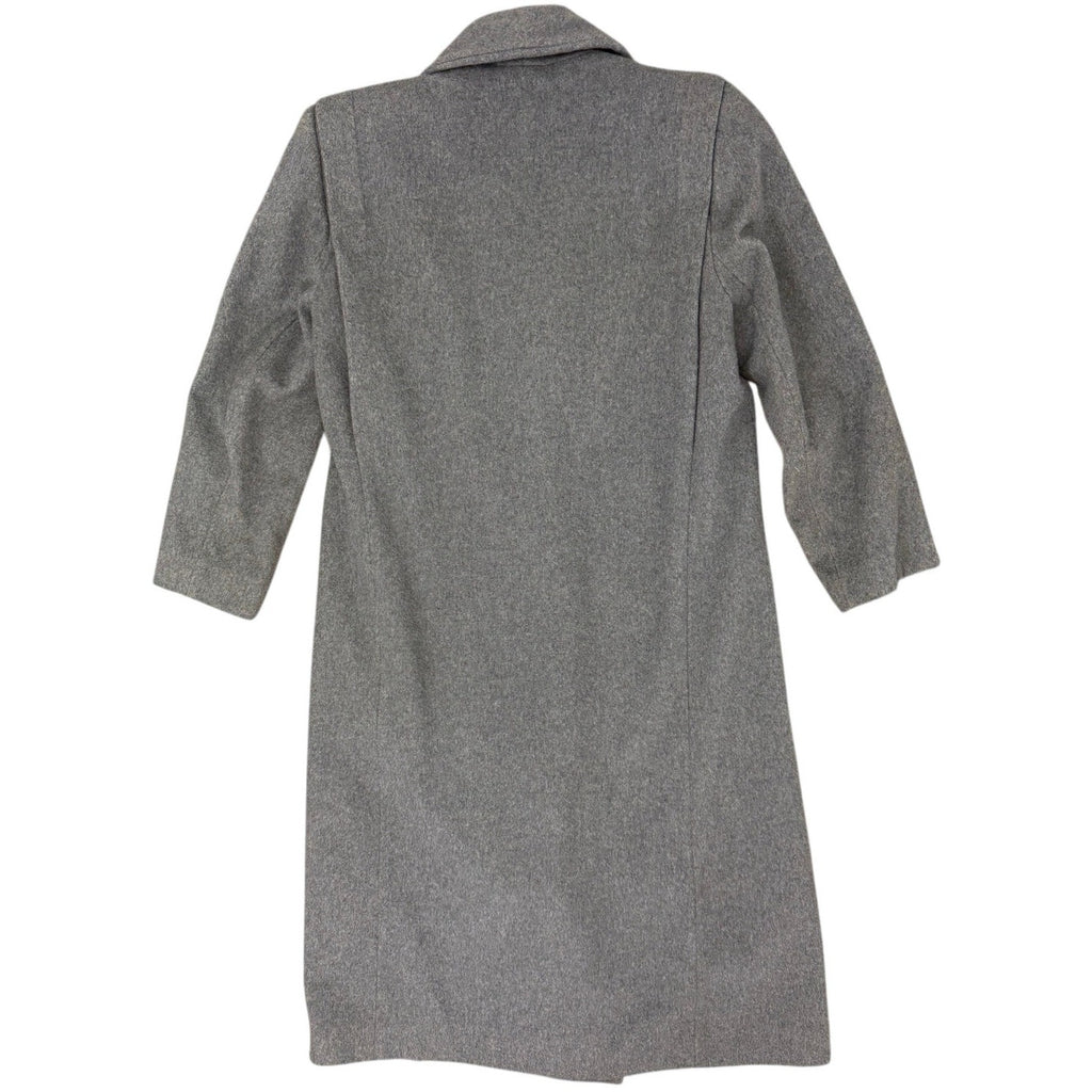 Vintage 80s Women's 2 Ferncroft Gray Wool Cashmere Blend Long Coat USA Made