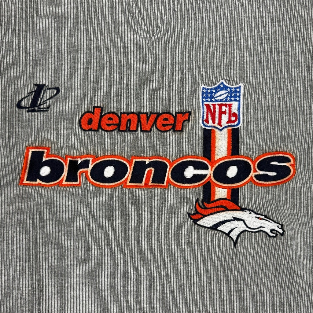 NFL Pro Line Denver Broncos Gray Crewneck Sweatshirt Men's L Vintage 90s
