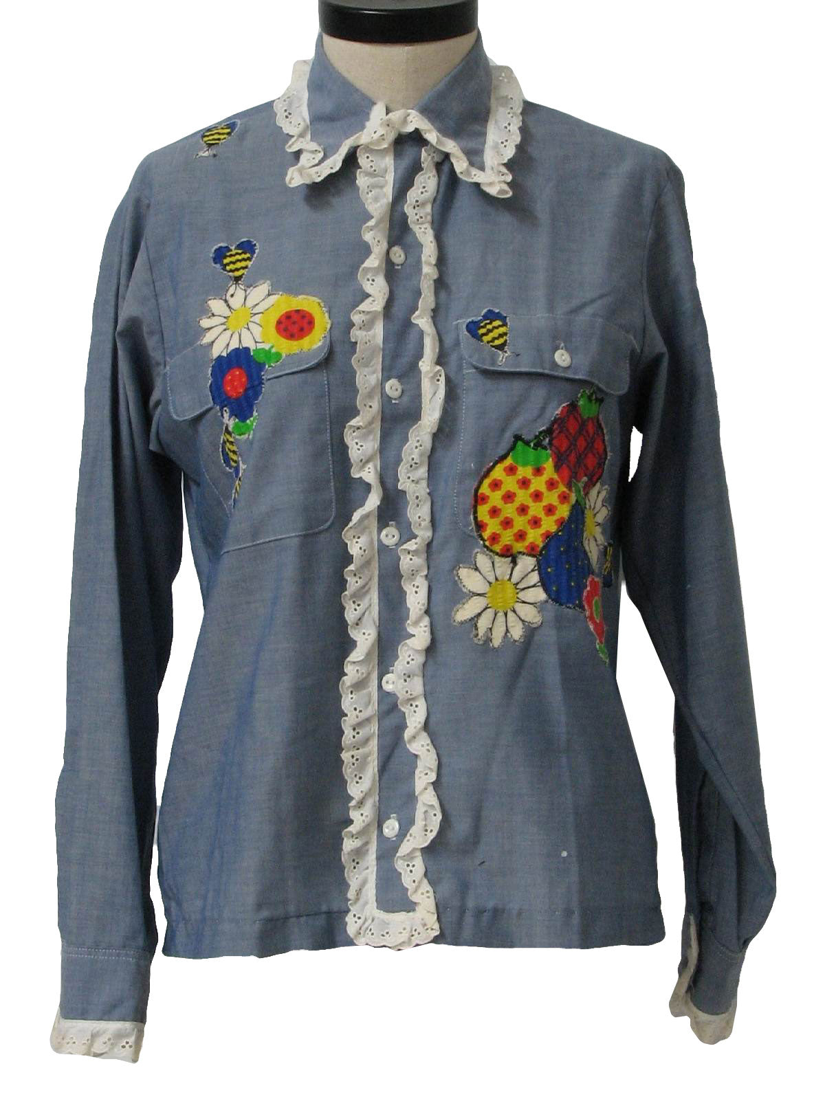 Womens Chambray Hippie Shirt
