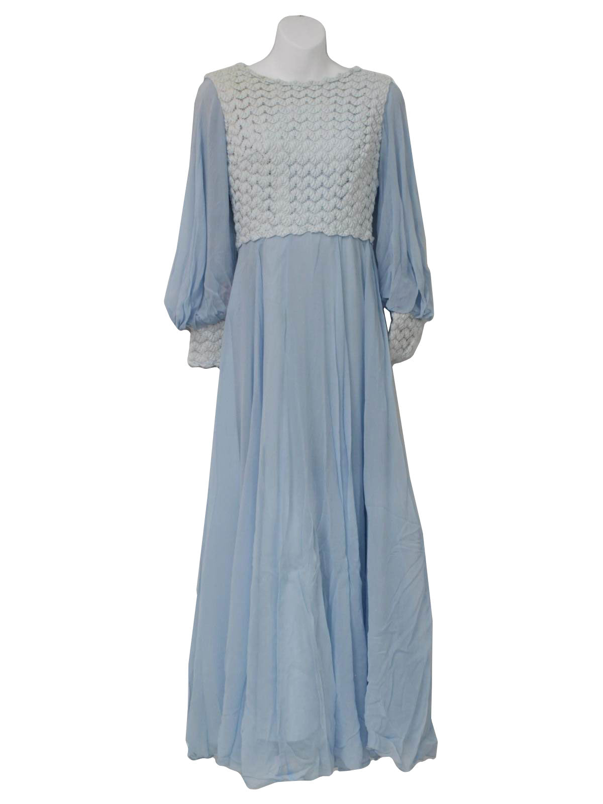 Womens Emma Domb Designer Prairie Style Cocktail Maxi Dress