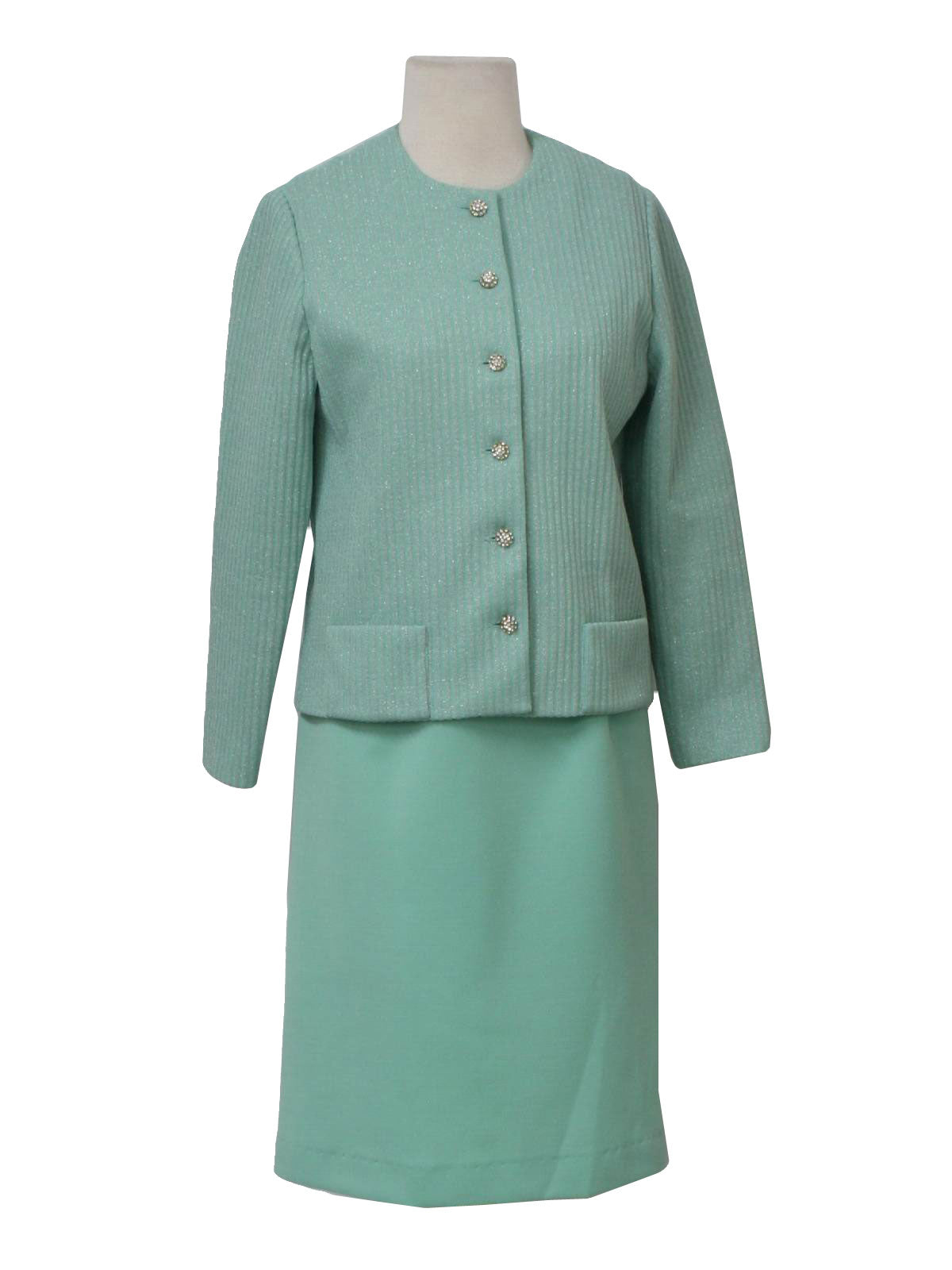 Womens Leslie Fay Mod Knit Cocktail Dress Set