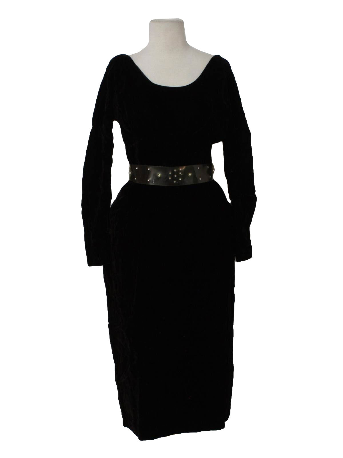 Womens Mod Designer Velvet Cocktail Dress