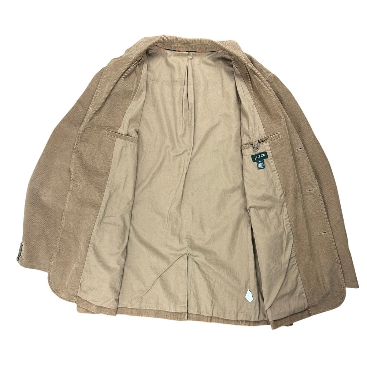 2000s J.Crew Tan Corduroy Blazer Men’s XL Three Button Sport Coat