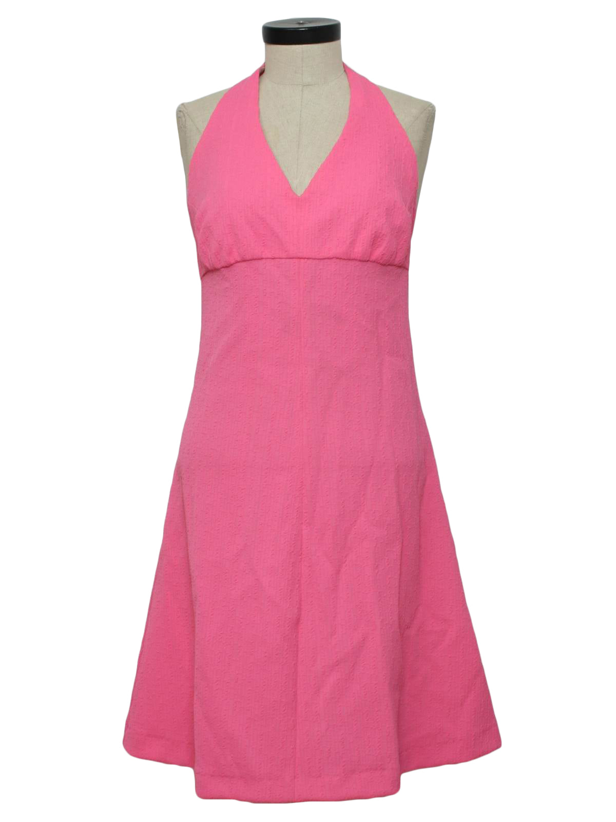 Womens Mod Knit Halter Dress